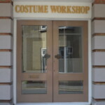 Image showing the front entrance doors to The Costume Workshop in Shanklin on the Isle of Wight.