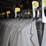 Image showing blazers for costumes in Workshop hanging on rails