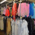 The Costume Workshop and the extensive stock of costumes on rails
