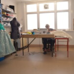 An image of costumier at The Costume Workshop producing a costume.