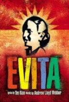 Evita Image of Evita poster which when clicked will redirect to Costume Workshops gallery of costumes for Evita